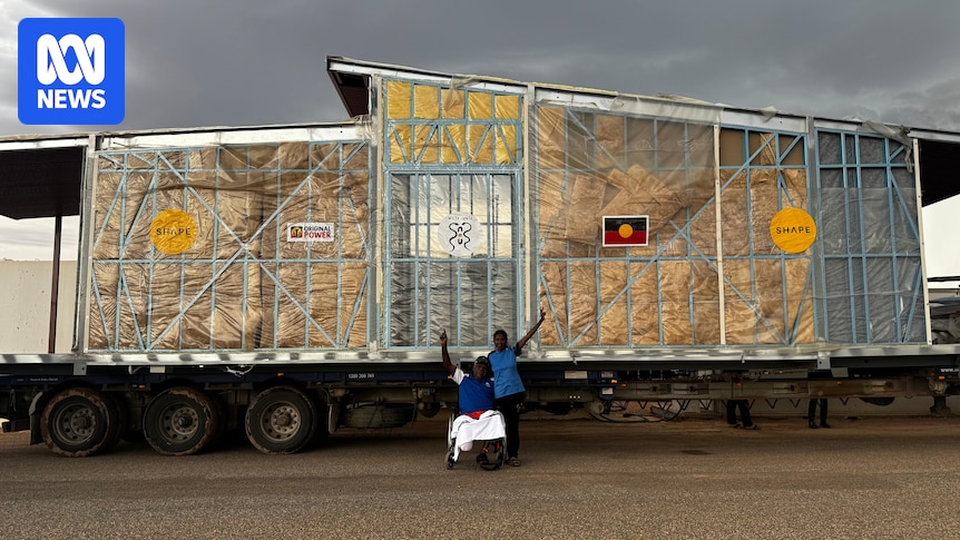 The first community-designed, culture-led home in the new outback housing initiative arrives in Tennant Creek