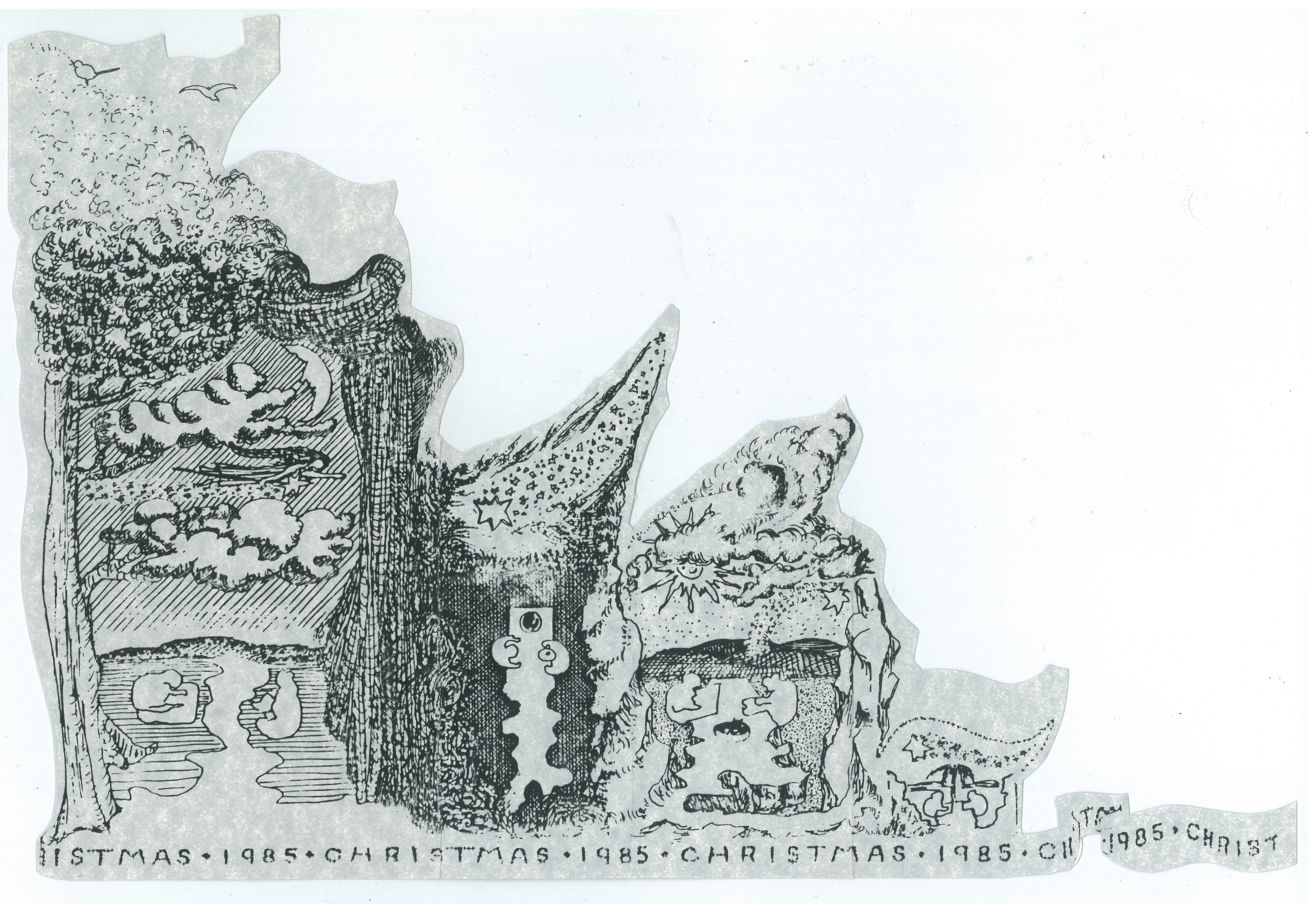 Christmas cards by Alison Smithson