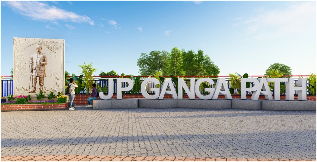New 20-foot gates to beautify Patna's JP Ganga Path - Patna Press