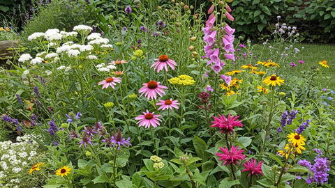 Pollinator Garden Design: A colorful floral layout for any garden