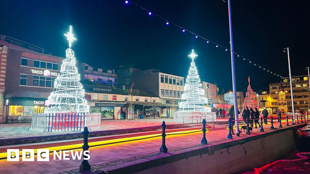 Torbay Christmas display damaged by climbing